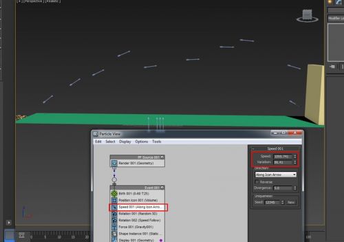 آموزش ساخت بارانی از پیکانها در تری دی مکس